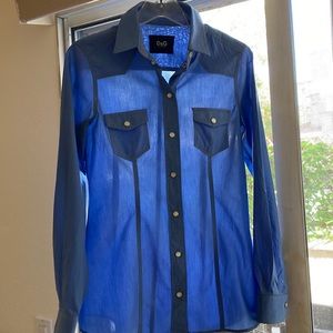 D&G blue bottoms down top